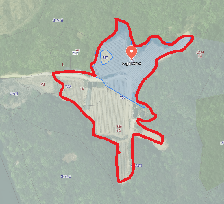 [강원특별자치도 홍천군] 내촌면 도관리 756.756-2.756-3.758-1